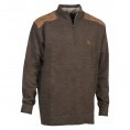Pull de chasse Ligne Verney-Carron Fox zippé - Marron