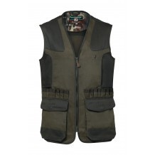 Gilet de chasse Percussion Tradition brodé Sanglier - Kaki