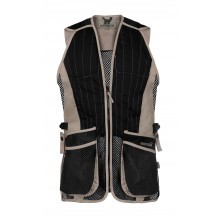 Gilet de ball-trap Percussion Evo - Noir / Beige