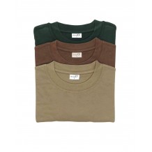 Pack 3 tee-shirts de chasse MC Percussion - Kaki / Beige / Marron