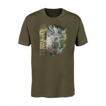 Tee-shirt de chasse Percussion sérigraphié Cerf