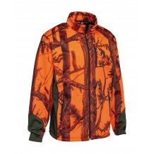 Sweat-shirt de chasse zippé Percussion - GhostCamo Blaze & Black