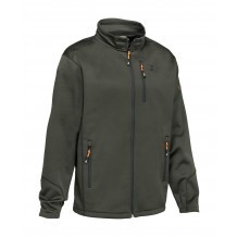 Sweat-shirt de chasse zippé Percussion - Kaki