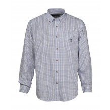 Chemise de chasse Percussion carreaux - Bleu