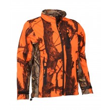 Blouson de chasse Enfant Percussion softshell Ghostcamo Blaze & Black