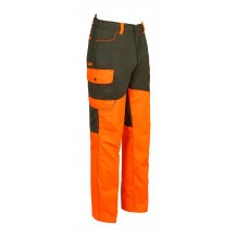 Pantalon de chasse Enfant Percussion Roncier - Kaki / Orange