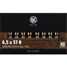 Cartouche RWS / cal. 6,5x57 R - KS 8,2 g / 127 gr