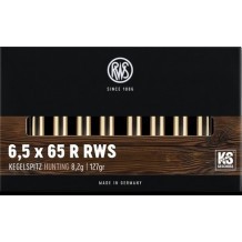 Cartouche RWS / cal. 6,5x65 R - KS 8,2 g / 127 gr