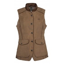 Gilet de chasse Femme Percussion Rambouillet original - Marron