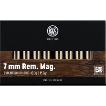 Cartouche RWS / cal. 7mm Rem. Mag. - Evo 10,3 g / 159 gr