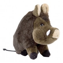 Peluche Sanglier assis 28 cm