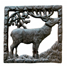 Sous-plat carré Cerf PM