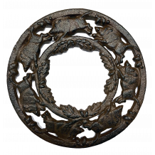 Sous-plat rond Sanglier