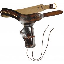 Ceinturon avec holster pour revolver western