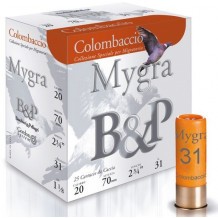 Cartouche B & P Mygra Colombaccio / Cal. 20 - 31 g
