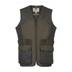 Gilet de chasse Percussion Tradition brodé Logo - Kaki clair - Taille 2XL