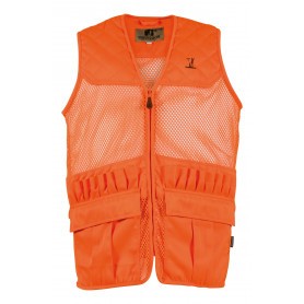 Gilet de chasse Percussion Savane filet - Orange