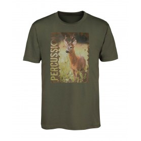 Tee-shirt de chasse Percussion sérigraphié Brocard