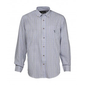 Chemise de chasse Percussion carreaux - Bleu