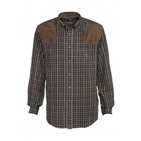 Chemise chasse Percussion Sologne Marron