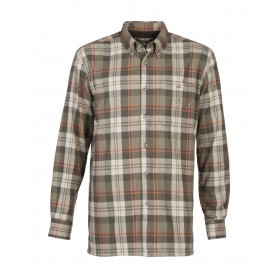 Chemise de chasse doublée polaire Percussion Inverness - Kaki / Orange