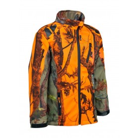 Blouson de chasse Enfant Percussion softshell Ghostcamo Blaze & Black