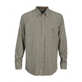 Chemise de chasse Enfant Percussion - Marron / Vert