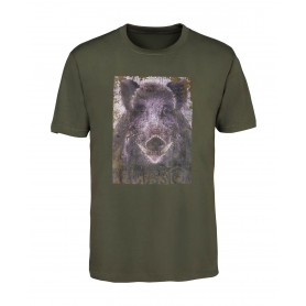 Tee-shirt Enfant Percussion sérigraphié Sanglier