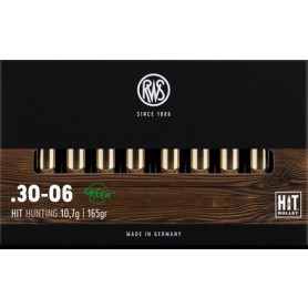 Cartouche RWS / cal. 30-06 Sprg - HIT 10,7 g / 165 gr