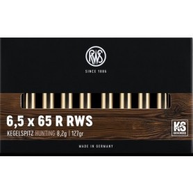 Cartouche RWS / cal. 6,5x65 R - KS 8,2 g / 127 gr