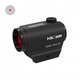 Viseur tubulaire point rouge Holosun HS403C solaire