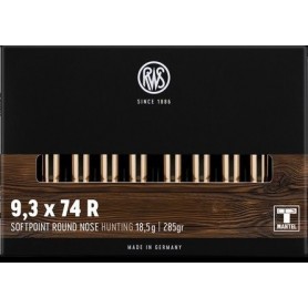 Cartouche RWS / cal. 9,3x74 R - T-Mantel 18,5 g / 285 gr