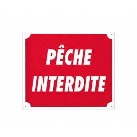 Pack 10 pancartes PÊCHE INTERDITE