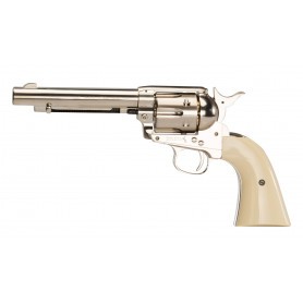 Revolver Colt Army 45 Simple Action nickelé