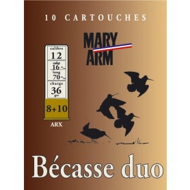 Cartouche Mary Arm Bécasse duo ARX / Cal. 12 - 36 g