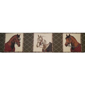 Boudin de porte toile Chevaux