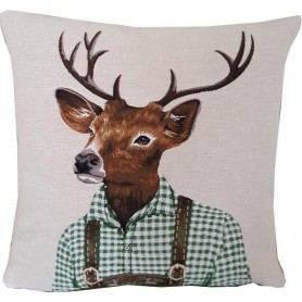 Coussin Cerf avec chemise