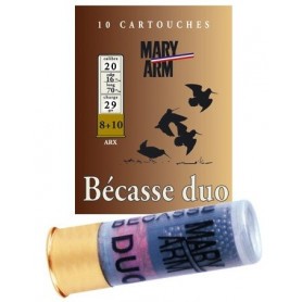 Cartouche Mary Arm Bécasse duo ARX / Cal. 20 - 29 g