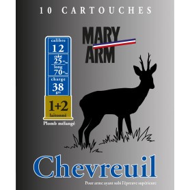 Cartouche Mary Arm Chevreuil / Cal. 12 - 38 g