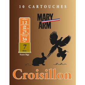 Cartouche Mary Arm Croisillon 12 / Cal. 12 - 34 g