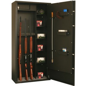 Armoire Forte Infac Vitrine Couleur Bois Lv12 12 Armes Coffres Forts Pour Armes Longues Made In Chasse
