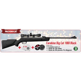 Pack Noël Gamo Big Cat 1000 Black - Cal. 4,5 mm