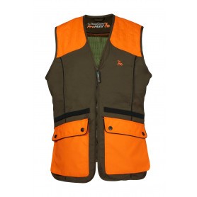 Gilet de chasse ProHunt Grouse Kaki - Orange