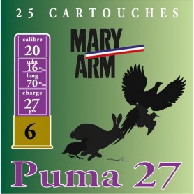 Cartouche Mary Arm Puma 27 / Cal. 20 - 27 g