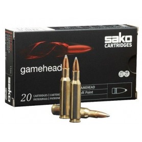 Cartouche Sako / cal. 22-250 Rem. - Gamehead SP 3,2 g / 50 gr