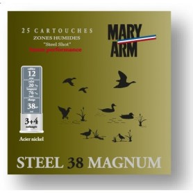 Cartouche Mary Arm Steel 38 Magnum / Cal. 12 - 38 g