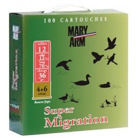 Pack 100 cart. Mary Arm Super Migration 36 / Cal. 12 - 36 g