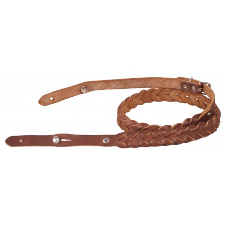 Bretelles De Selle En Cuir Latigo – Mayes – 30 Pouces – Marron Foncé – Neuves