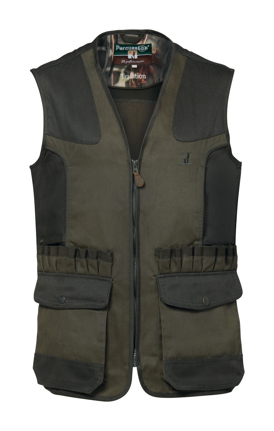 Gilet de chasse Percussion Tradition brodé Sanglier ...