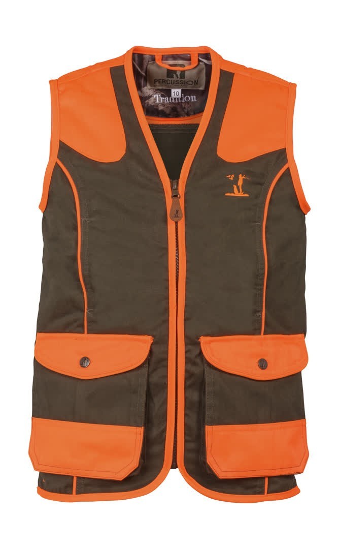 Gilet De Chasse/pêche Master Sportsman Enfant – Orange – Taille XL Jeune